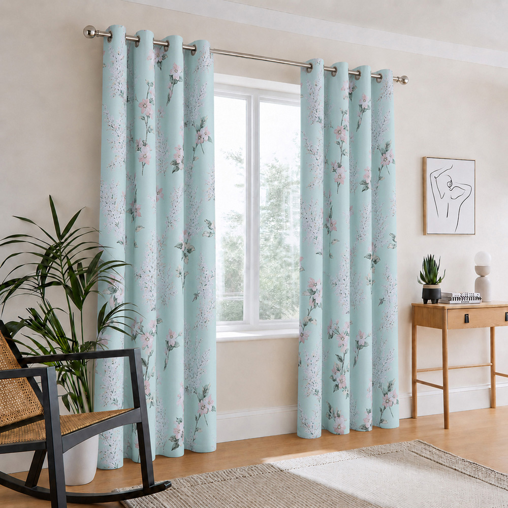 Florelle Sienna Ringtop Curtains 168 x 229cm Image 5