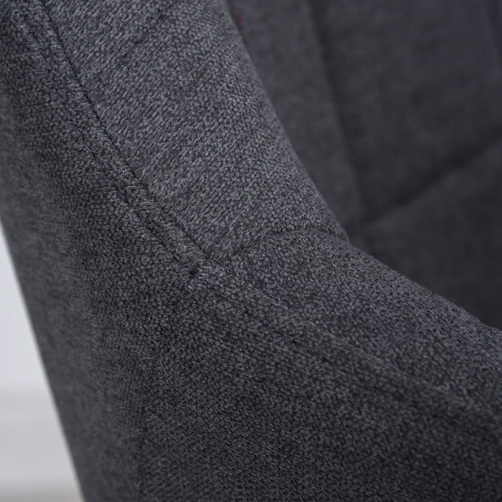 Portland Set of 2 Gold and Black Metal Wire Dining Chair Image 3