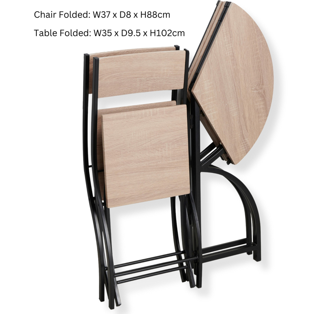 Greenhurst 2 Seater Folding Bistro Set Image 5