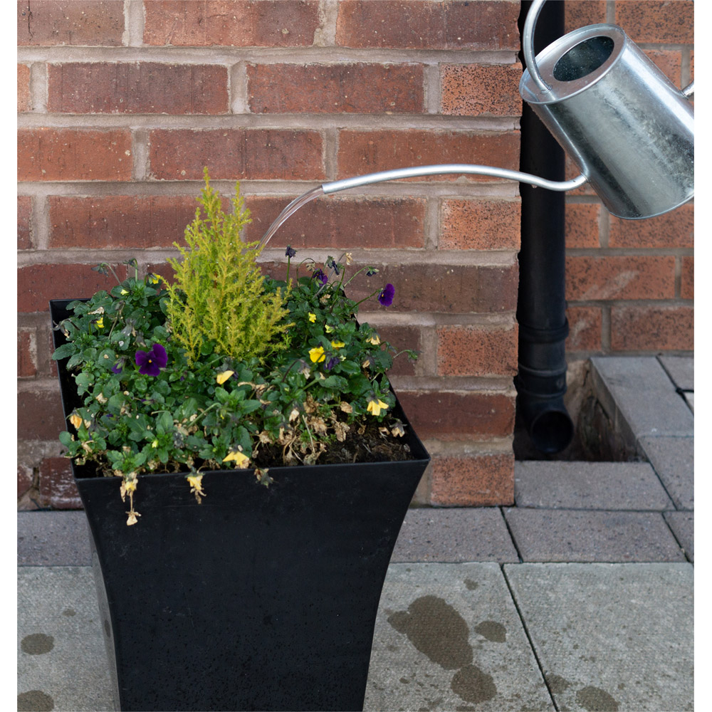 St Helens Silver Metal Watering Can with Long and Narrow Spout 1.75L Image 3