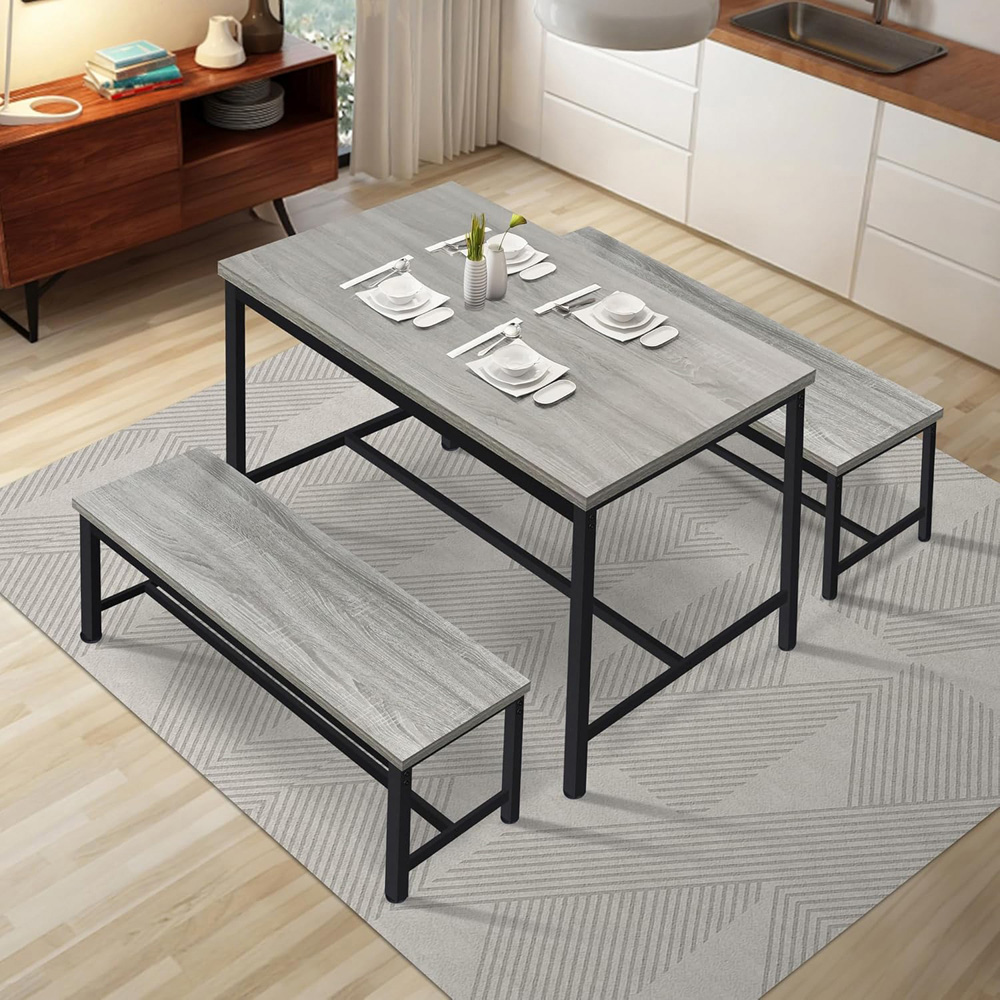 Alivio 4 Seater Dining Bench Set Image 3