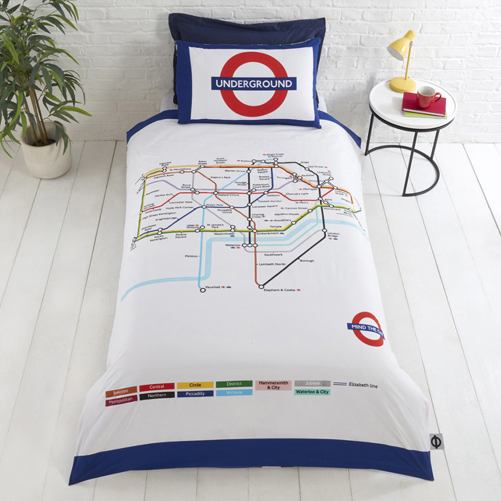 Rapport Home London Underground Single Multicolour Duvet Set Image 1