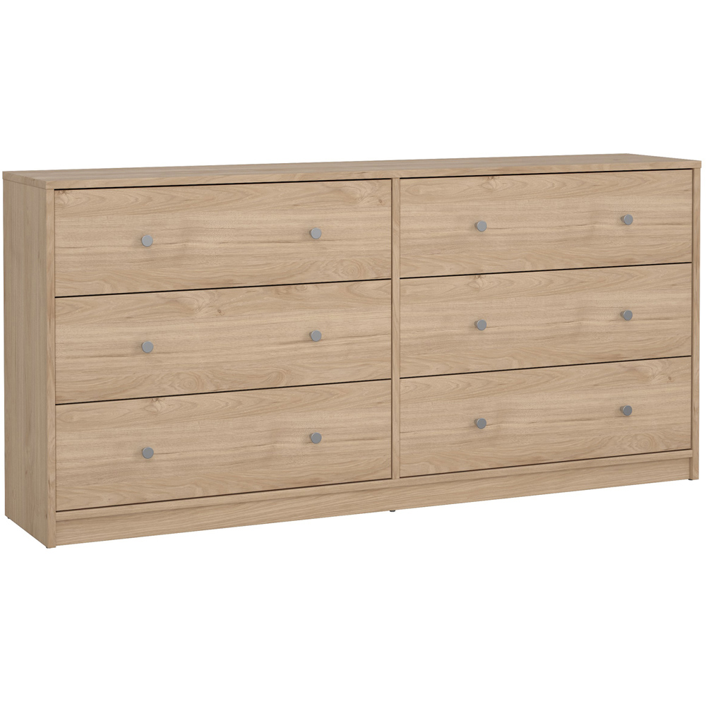 Furniture To Go May 6 Drawer Jackson Hickory Oak Chest of Drawers Image 2