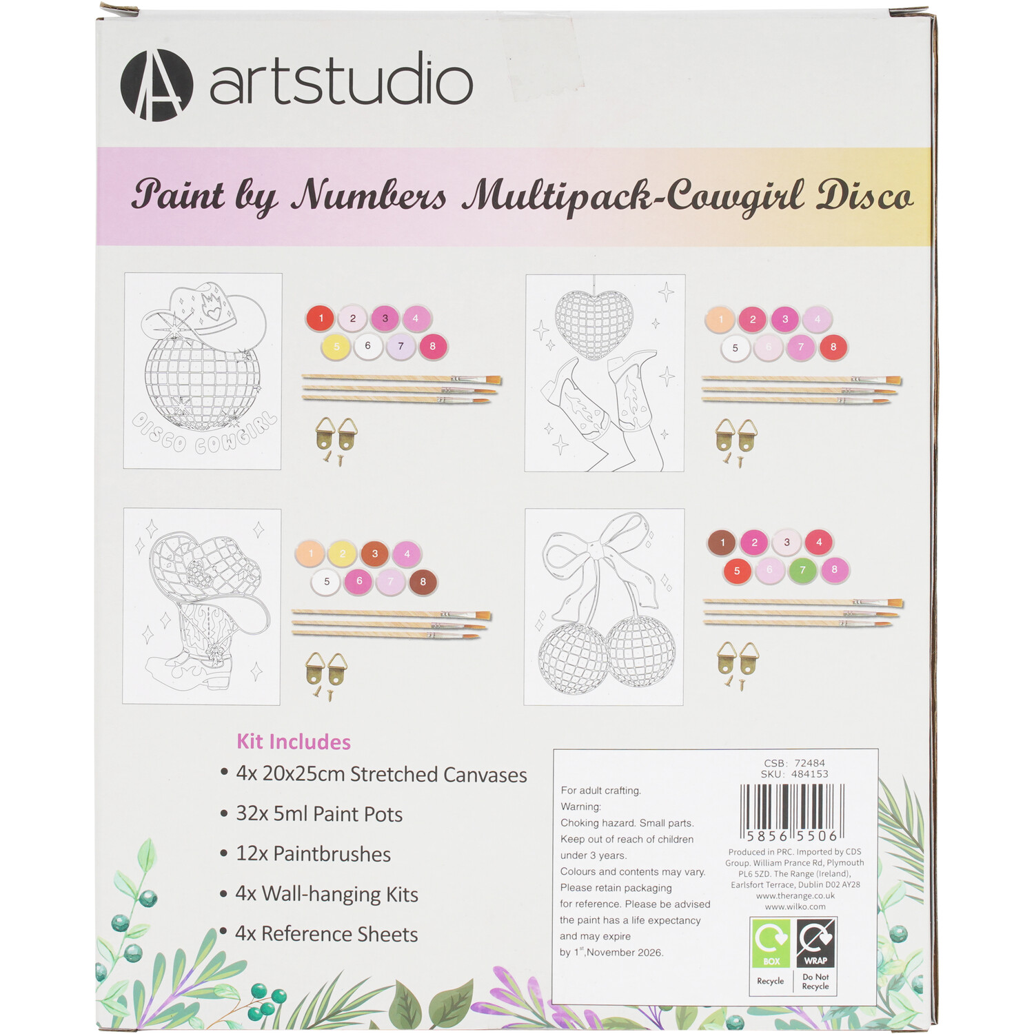 Paint By Numbers Cowgirl Disco Multipack Image 3