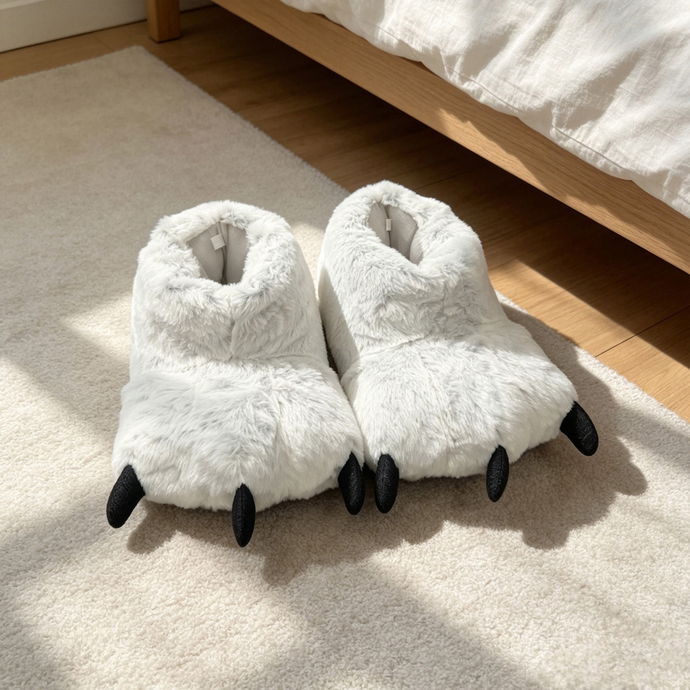 Monster Claw Fluffy Slippers Image 2