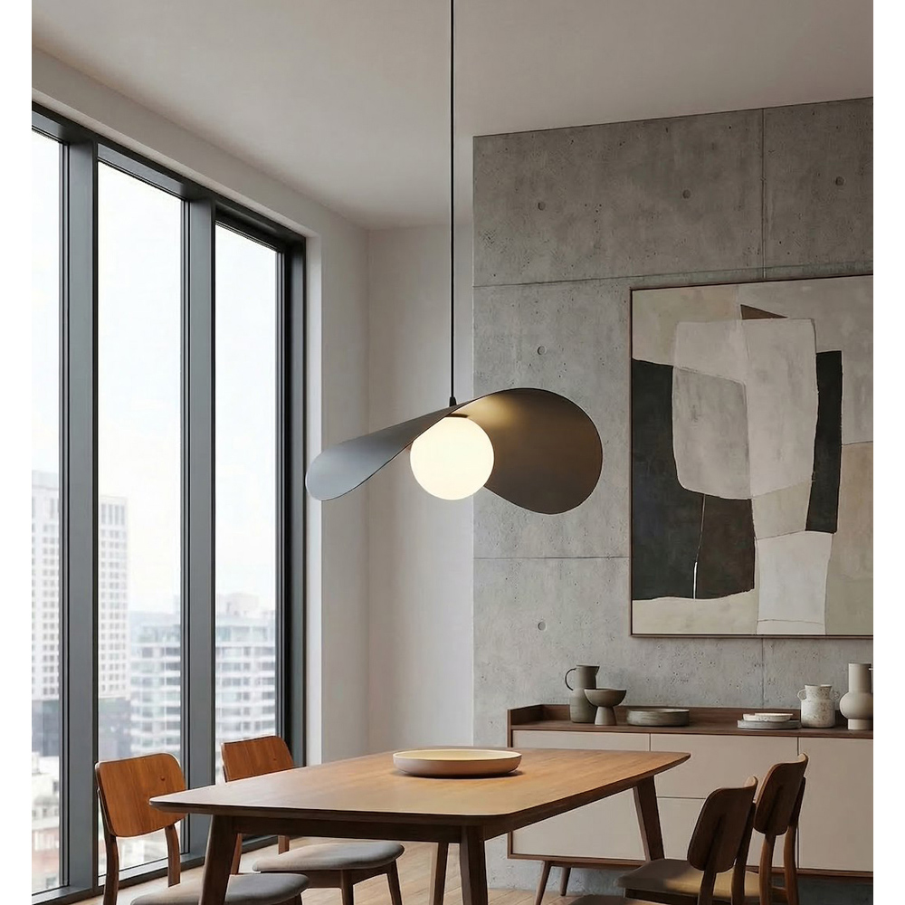 Emibig Ritual Black G9 Large Ceiling Pendant Light Image 5