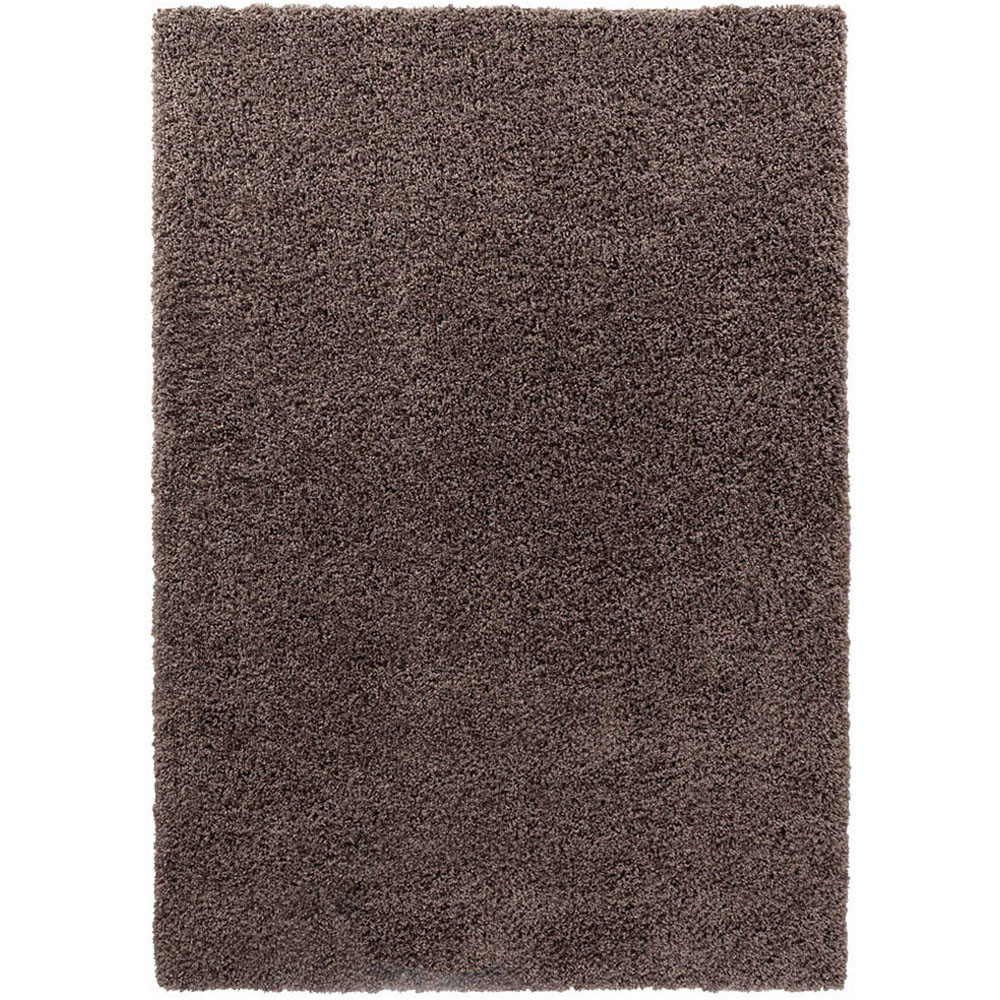 Desire Rugs Oxford Taupe Plain Shaggy Rug 160 x 230cm Image 1