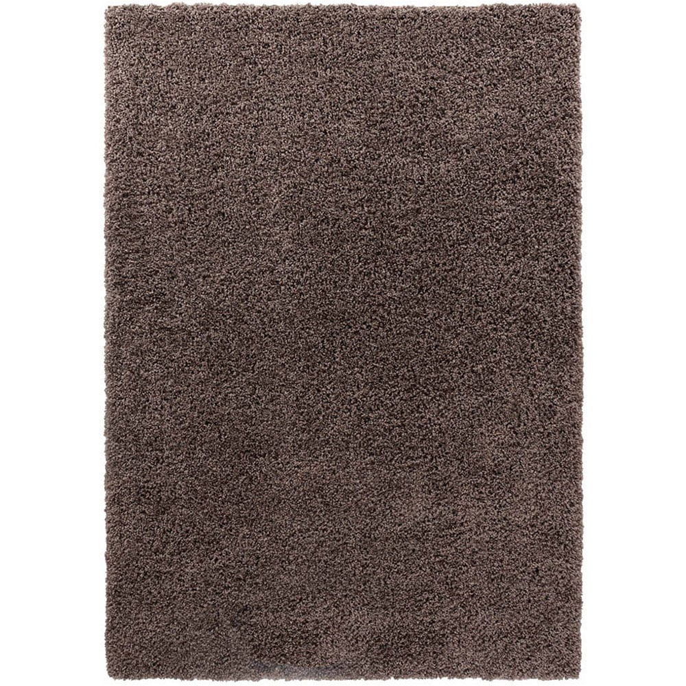Desire Rugs Oxford Taupe Plain Shaggy Rug 120 x 170cm Image 1