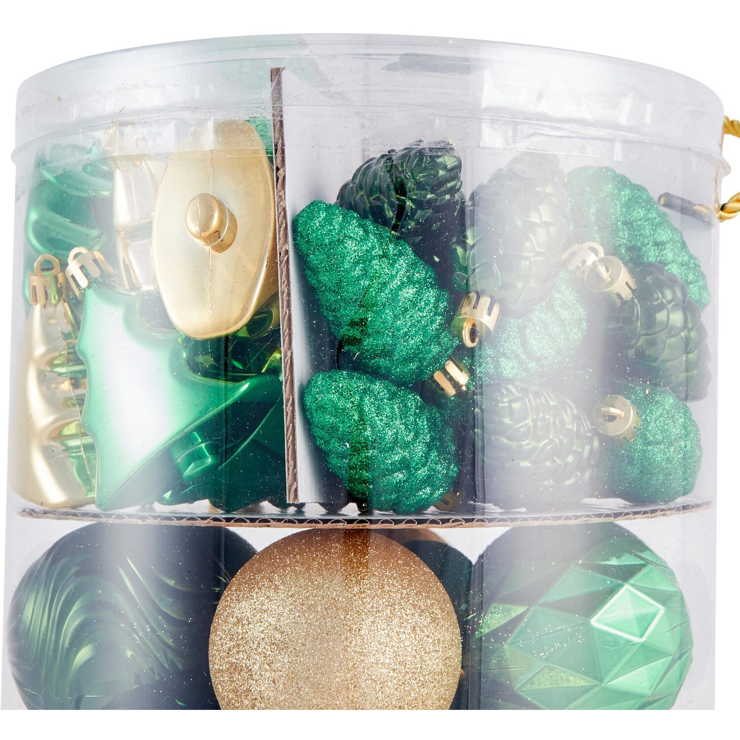 Pack of 120 Where Emeralds Glisten Baubles - Emerald Image 4