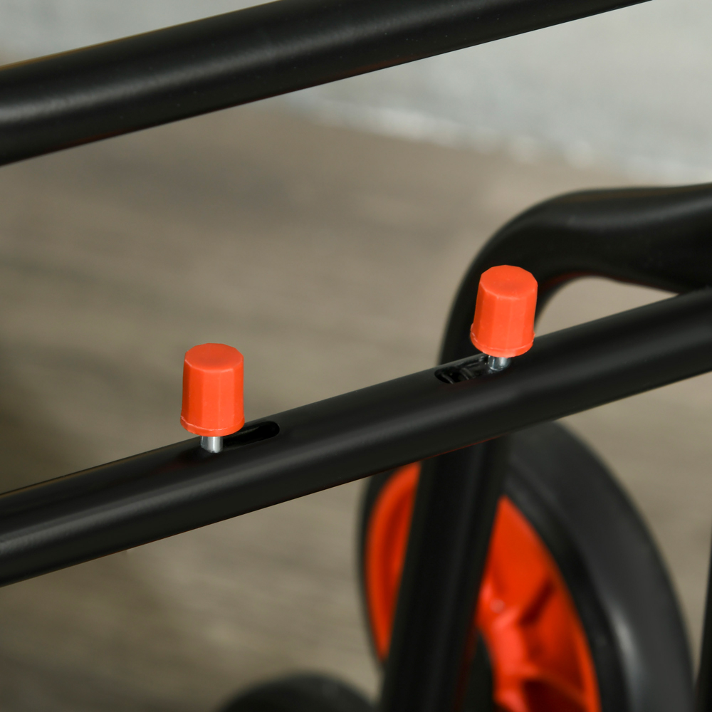 DURHAND Red Steel Foldable Trolley Hand Truck with 6 Wheels Image 3