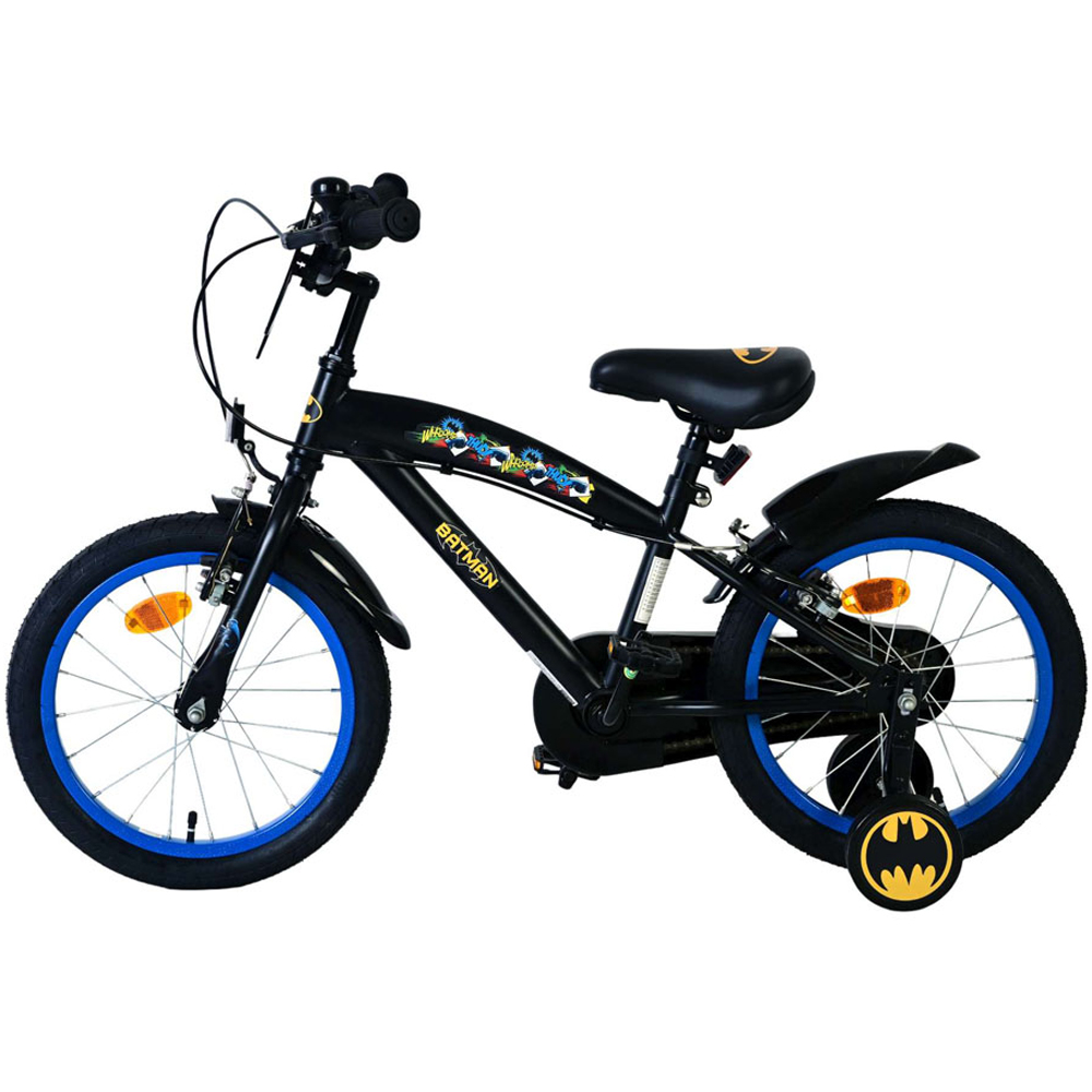 Volare DC Comics Batman Kids 16 inch Multicolour Bike with Stabilisers Image 5