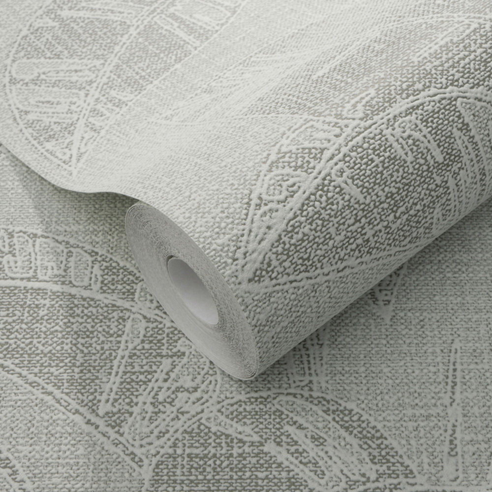 Erismann Largo Leaf Green Wallpaper Image 2