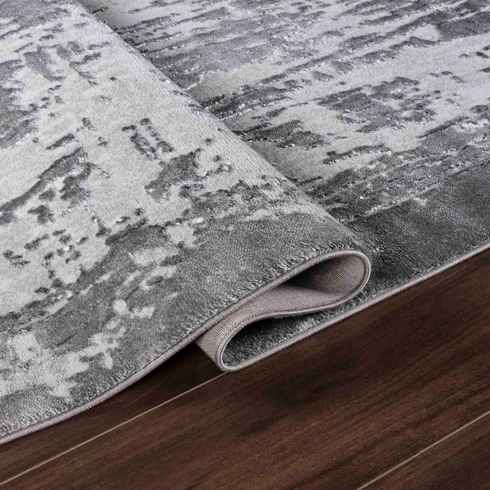 Desire Rugs Serenity Grey Abstract Abrasion Rug 120 x 170cm Image 3