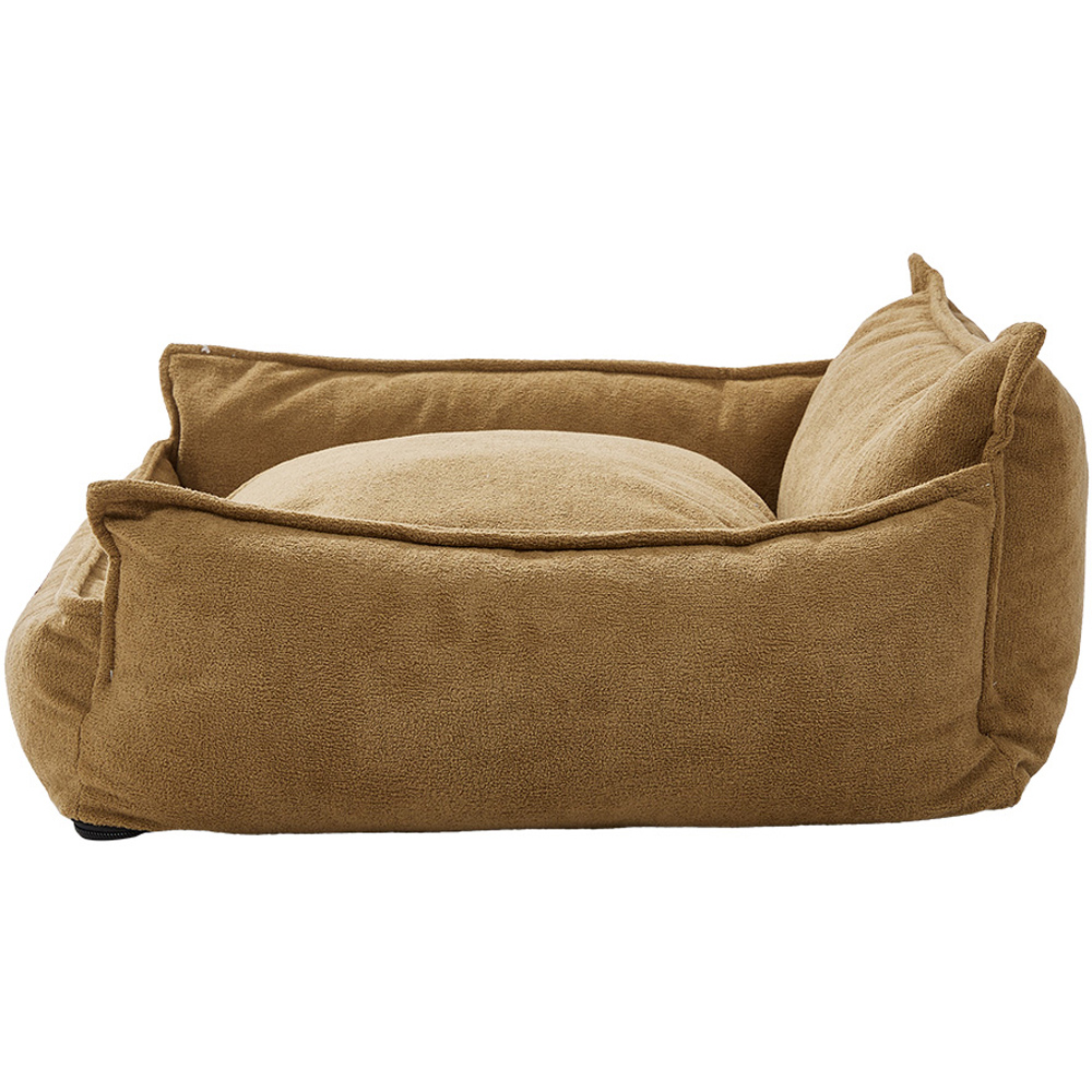 H&O Direct 65cm Brown Washable Pet Sofa Bed Image 2