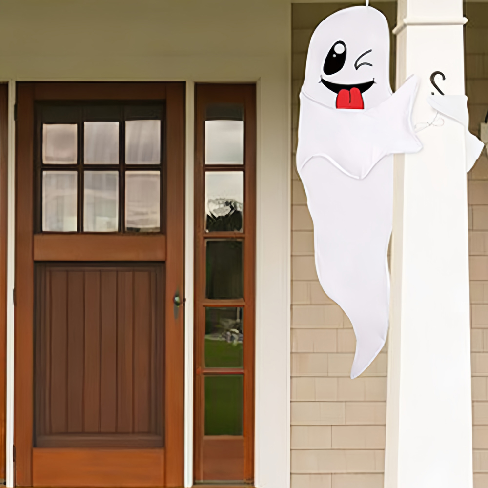 Jaoyeh Halloween White Ghost Flag Set 2 Pack Image 4