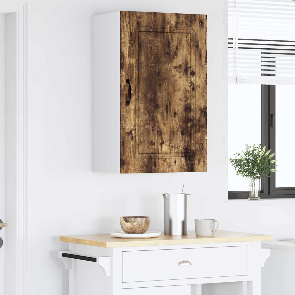 vidaXL Kalmar Single Door Smoked Oak Wall Kitchen Cabinet Image 9