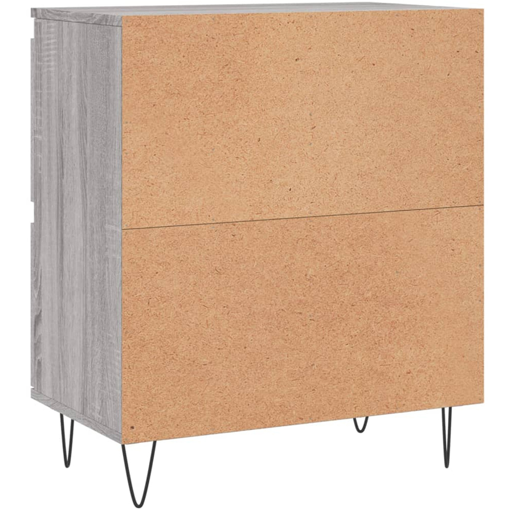 vidaXL 4 Drawer Grey Sonoma Sideboard 2 Pack Image 8