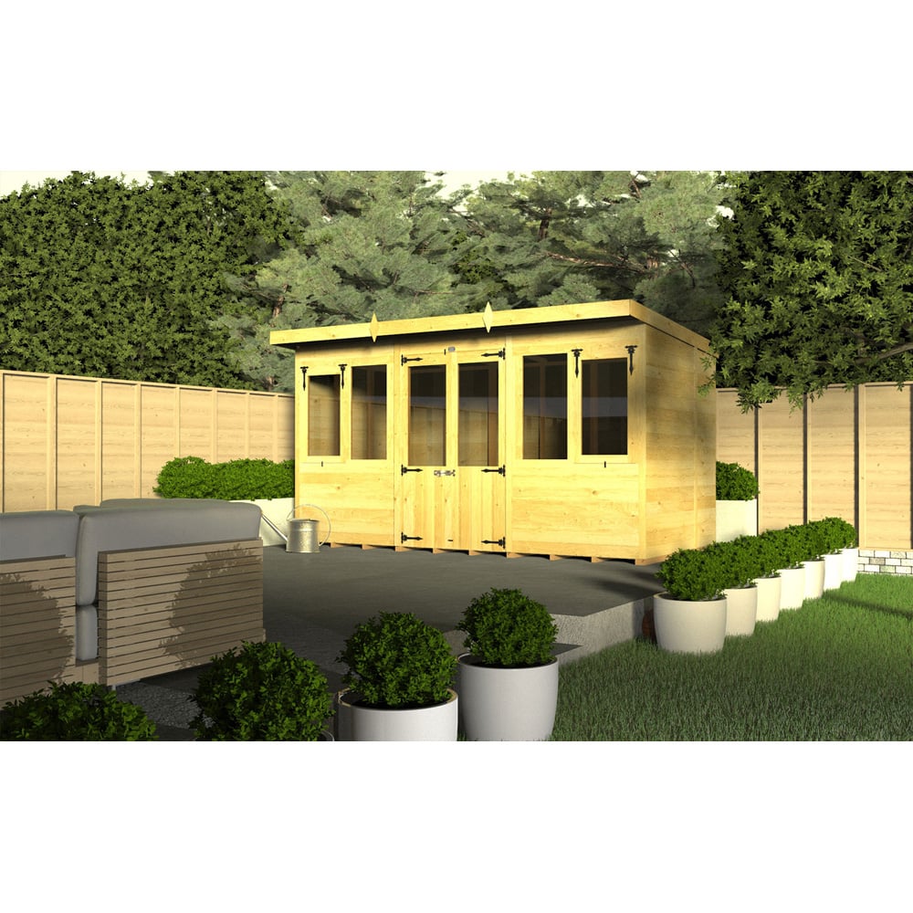 DIY Sheds 16 x 5ft Tongue and Groove Timber Pent Summerhouse Image 2