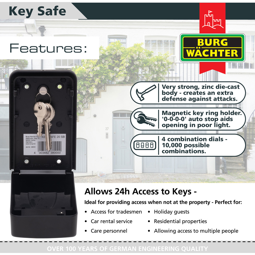 Burg-Wachter 20 Key Hook Key Safe Image 2