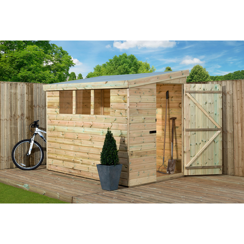 Empire Sheds 3000 6 x 5ft Tongue and Groove Wooden Pent Garden Shed Image 2