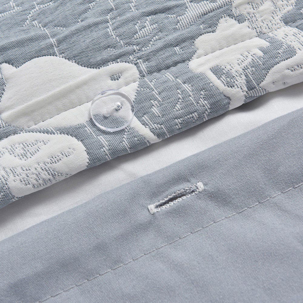 Sweet Dreams Ashbury Double Blue Botanical Duvet Cover Set Image 2
