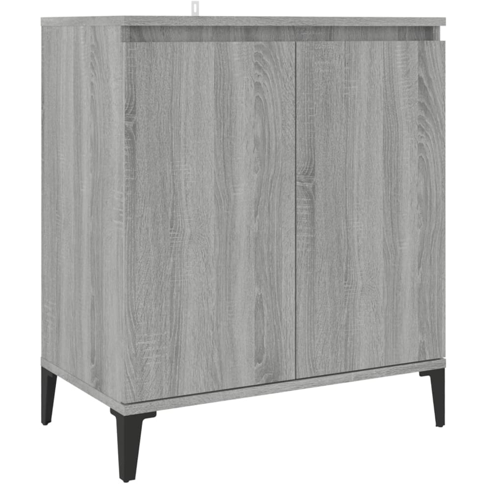 vidaXL 2 Door Grey Sonoma Sideboard Image 2