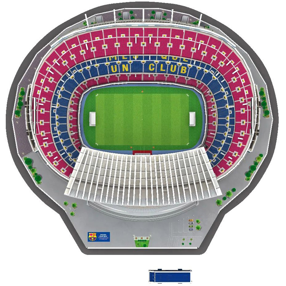 Banbo FC Barcelona Spotify Camp Nou Stadium 3D Puzzle Image 8