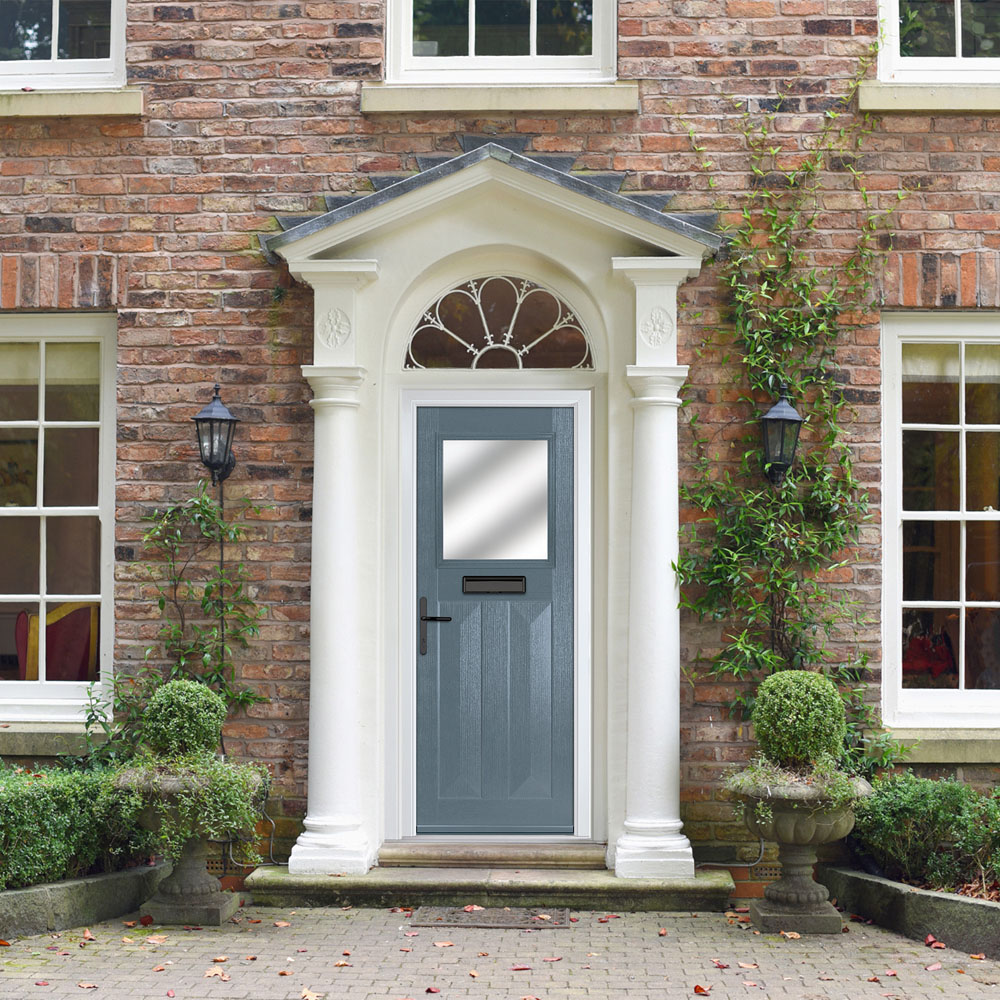 Crystal-Direct Eaton Slate Grey GRP Stipolytte Glass Right Hand Open Front Door 2090 x 920mm Image 2