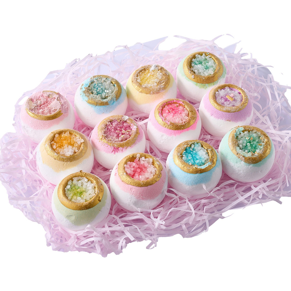 Living and Home 12 Piece Multicolour Bath Bomb Set with Different Scents Image 4