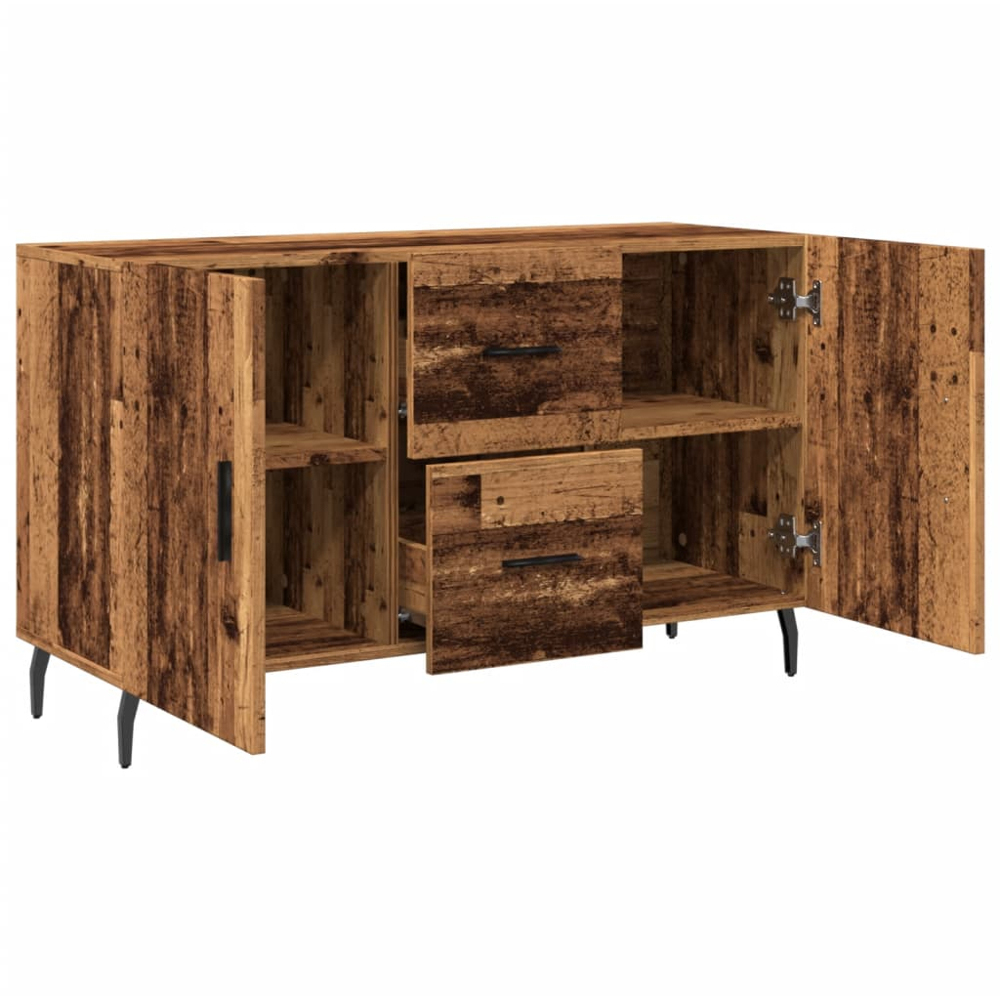 vidaXL 2 Door 2 Drawer Old Wood Wide Sideboard Image 5