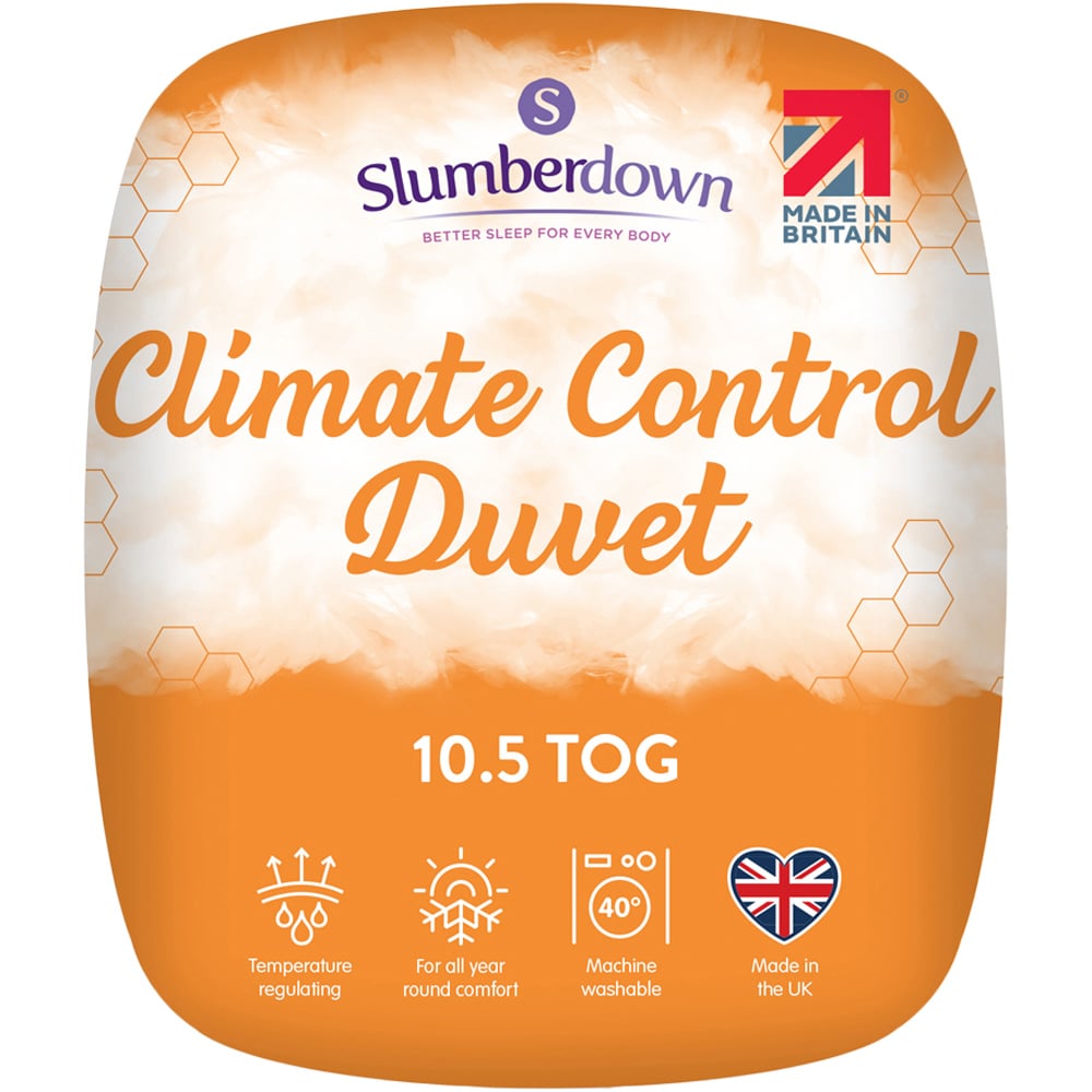 Slumberdown King Size White Climate Control Duvet 10.5 Tog Image 1