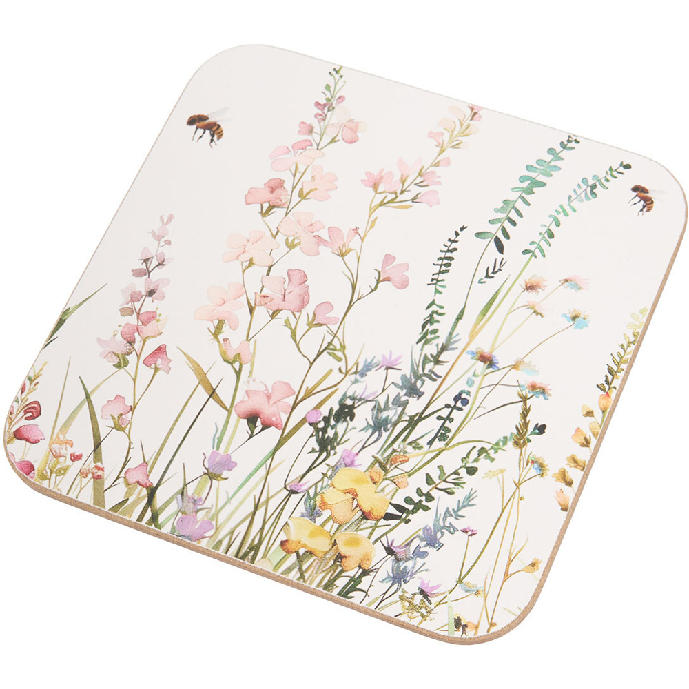 Set of 6 Floral Bees Coasters Image 5