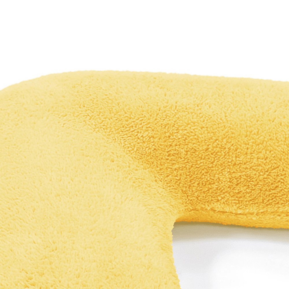 Velosso Ochre Teddy Fleece V Shape Pillow Image 3