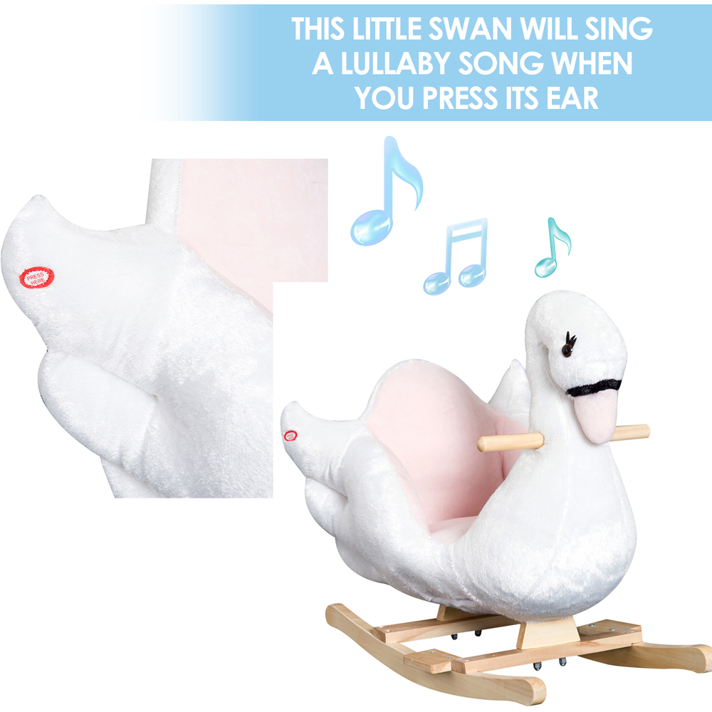 Tommy Toys Rocking Swan Baby Ride On White Image 4