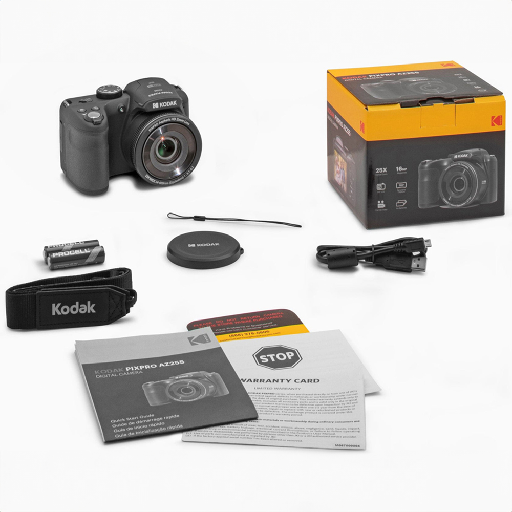Kodak Black PIXPRO AZ255 16MP 25x Astro Zoom Bridge Camera Image 2