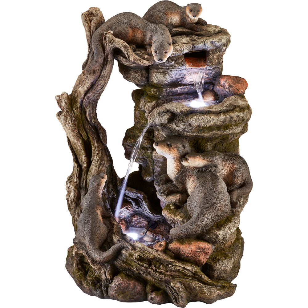 Garden Gear Otter Family Water Feature Image 1