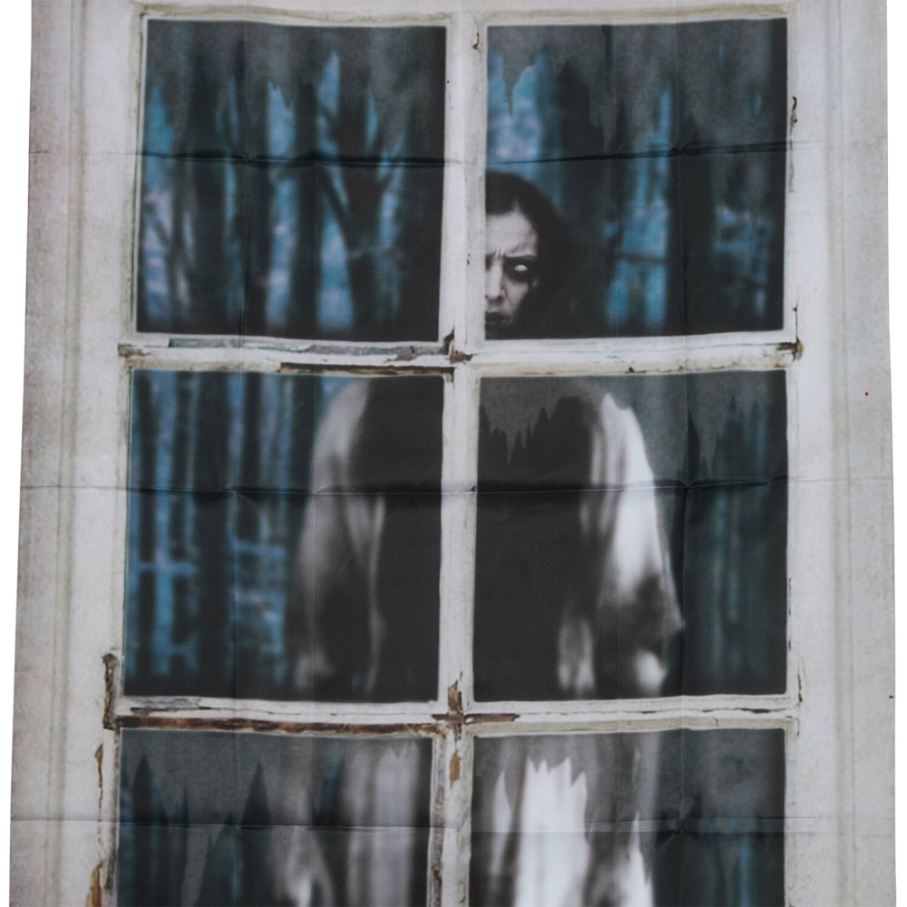 Creepy Girl Window Curtain Image 5
