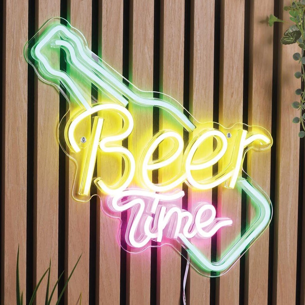 Beer Time Outdoor Neon Sign Image 1