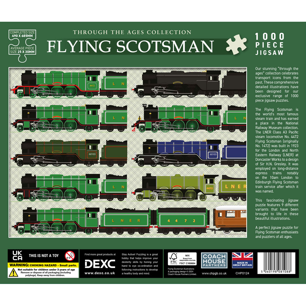 Flying Scotsman 1000 Piece Jigsaw Puzzle Image 2