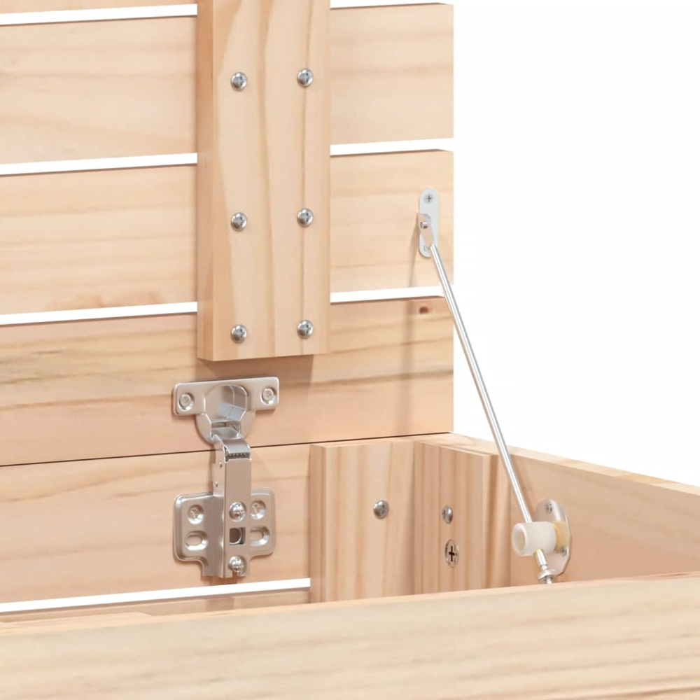 vidaXL Solid Pine Wood Laundry Basket 88.5 x 44 x 76cm Image 7