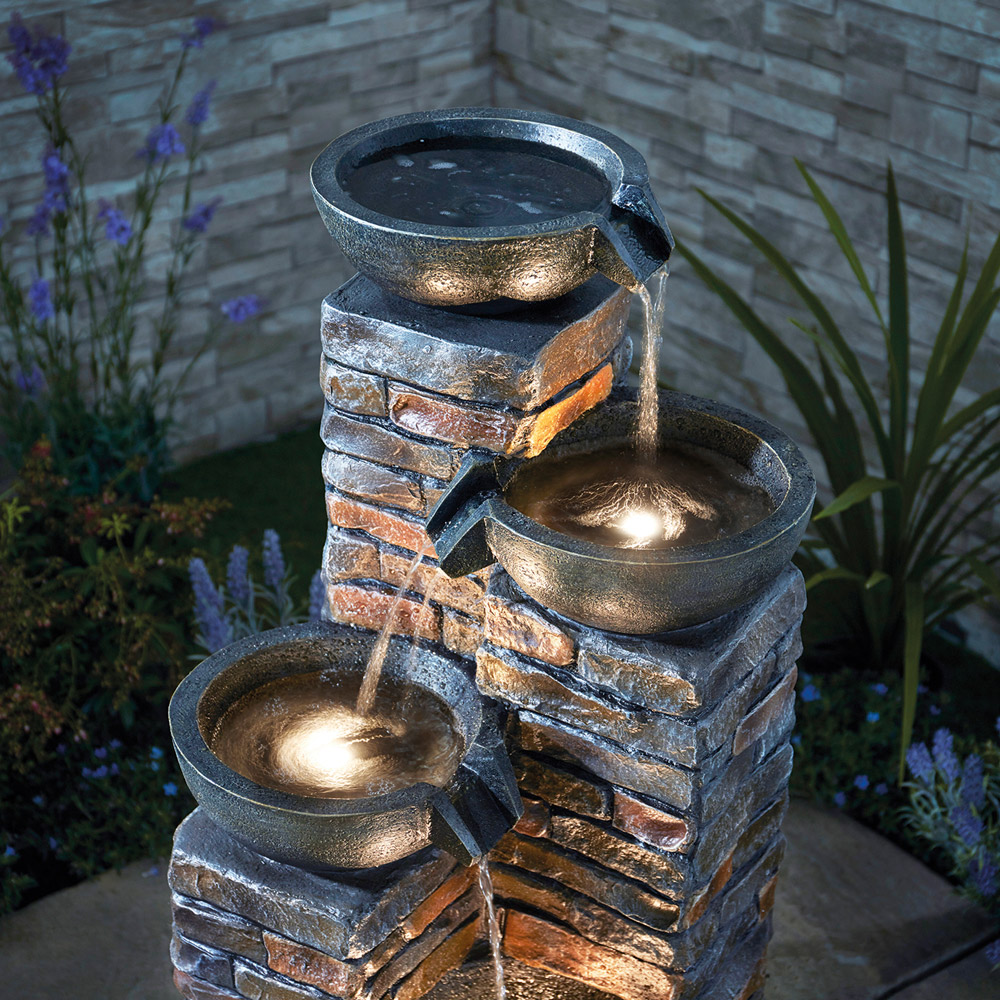 Garden Gear Serenity Pouring Bowls Water Feature Image 3