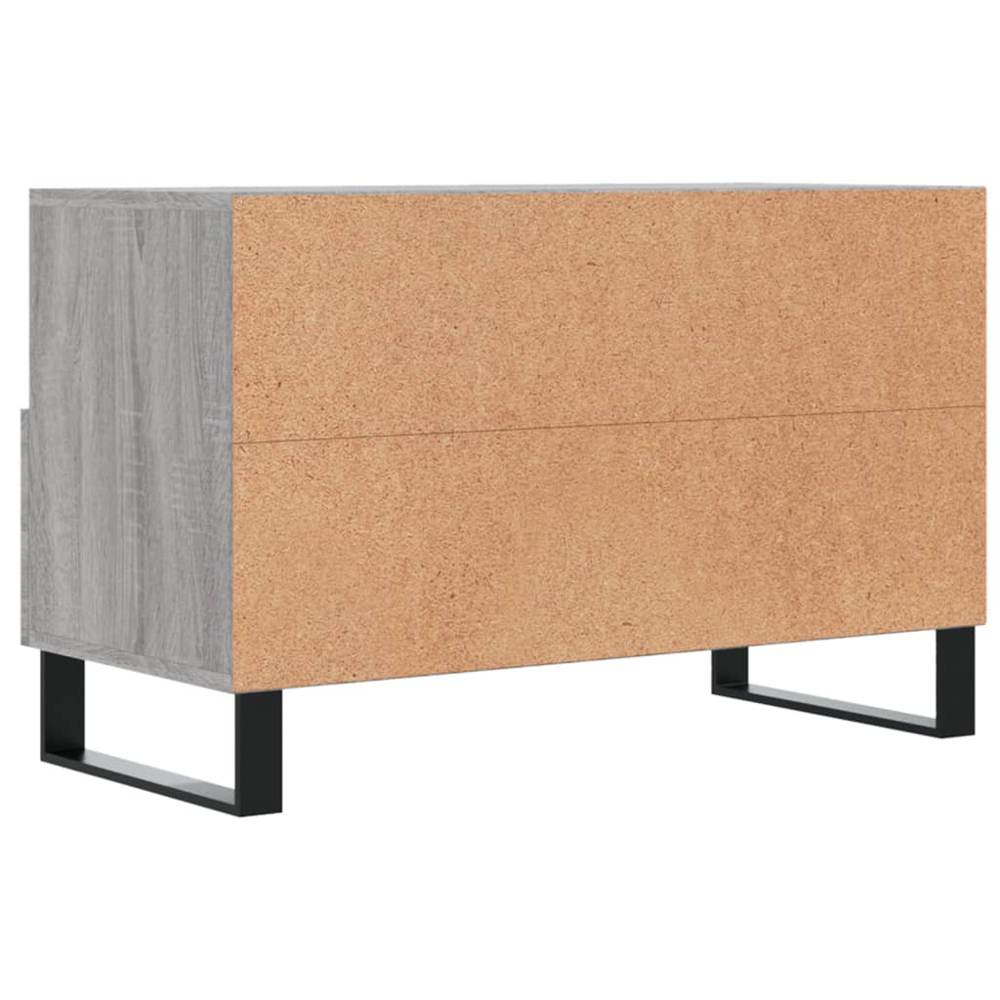 vidaXL 2 Drawer 2 Shelf Grey TV Cabinet Image 8