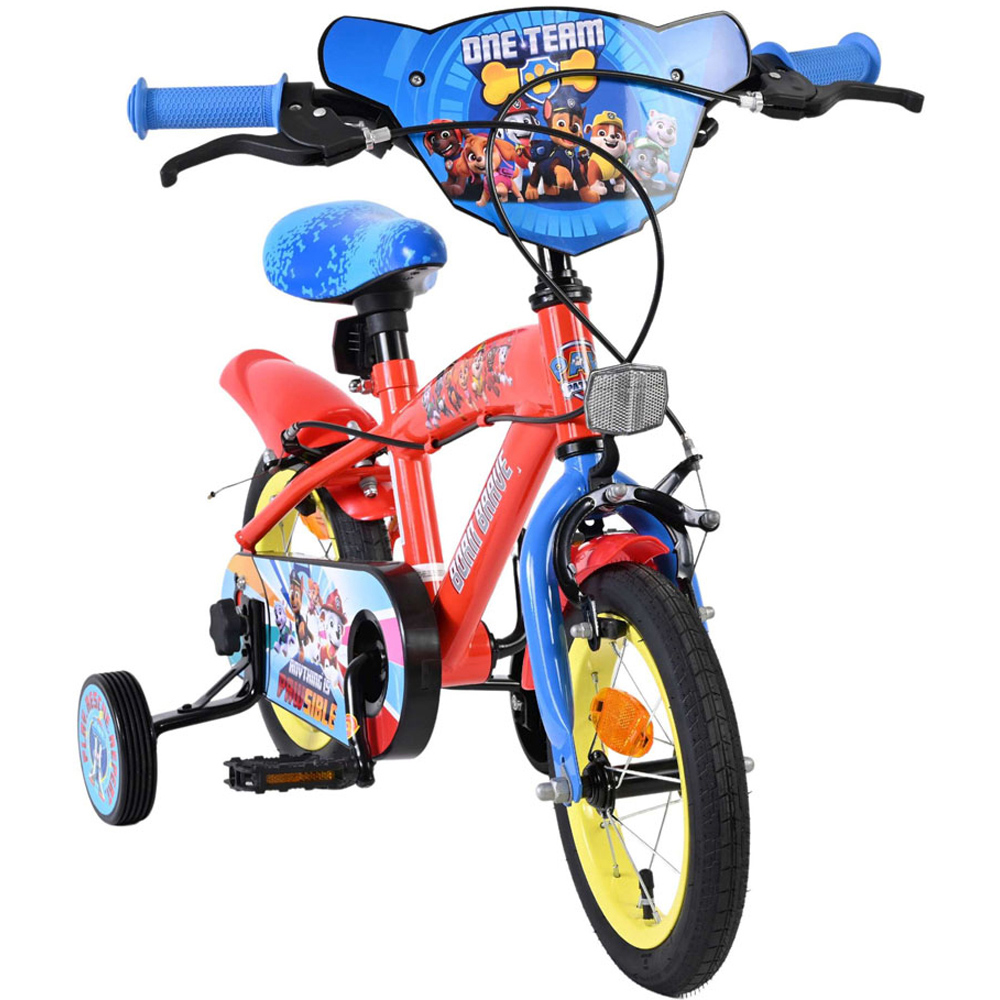 Volare Paw Patrol Core Kids 12 inch Multicolour Bike with Stabilisers Image 2