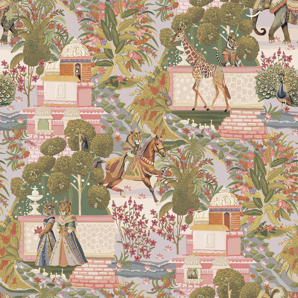 Holden Decor Animal Palace Multicolour Wallpaper Image 1