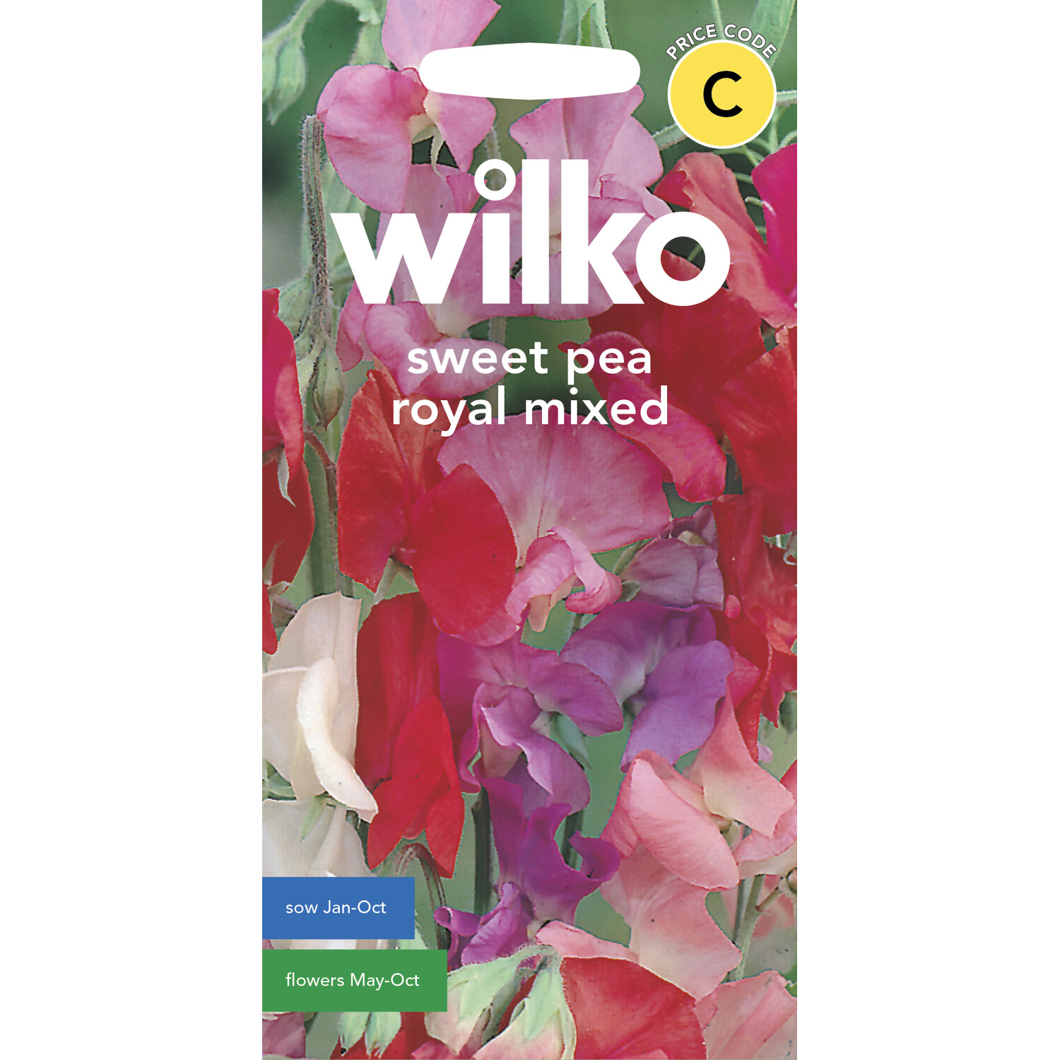 Wilko Sweet Pea Royal Mixed Seeds Image 1