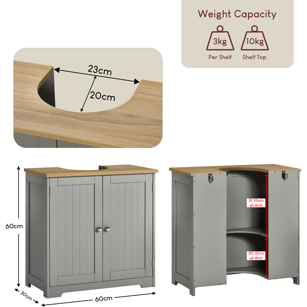 BATH VIDA Priano 2 Door Undersink Cabinet Image 8