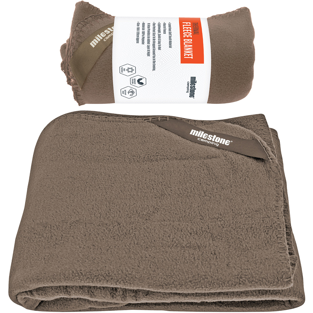 Milestone Camping Stone Thermal Fleece Blanket Image 3