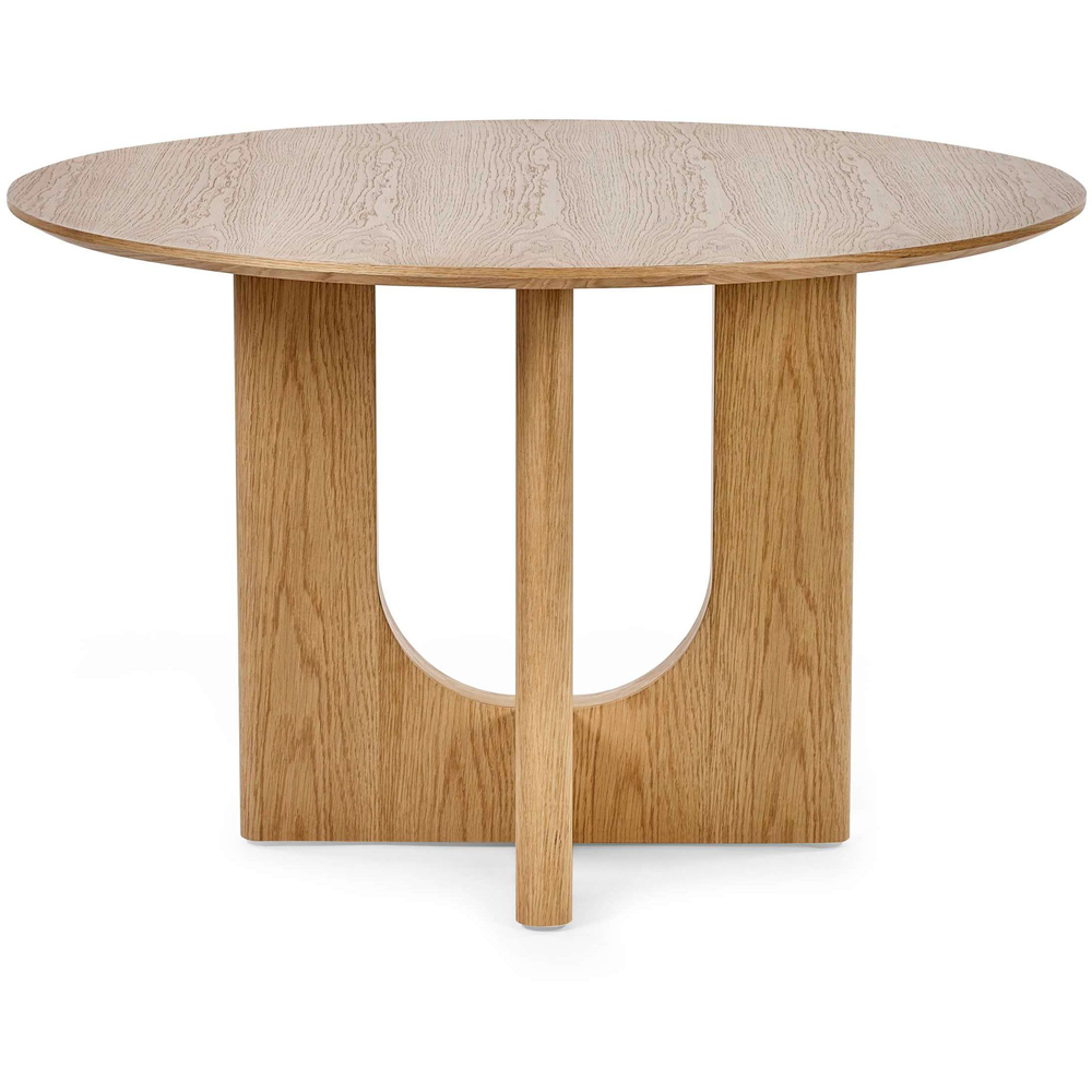 Julian Bowen Cellini 4 Seater Natural Oak Effect Round Dining Table Image 3