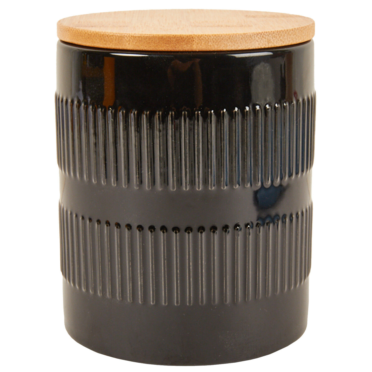 Embossed Canister - Black Image 1