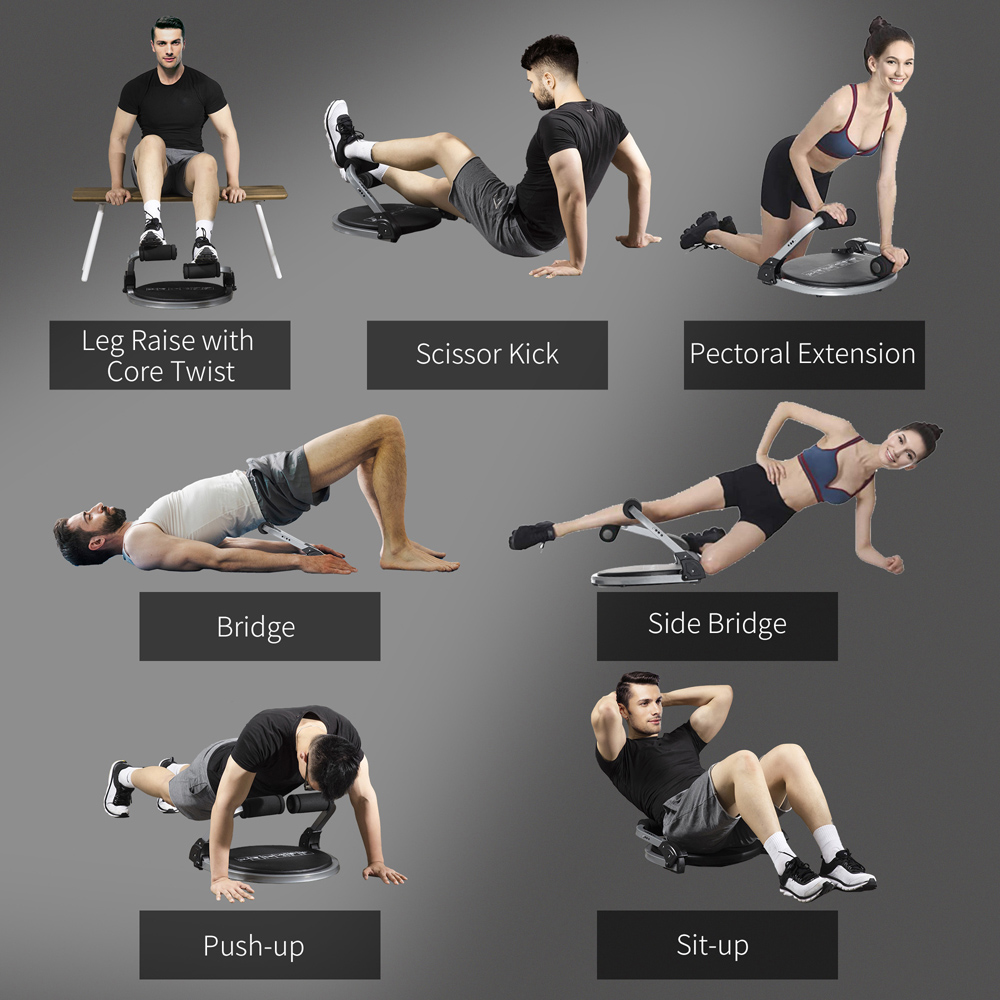 HOMCOM Adjustable Abs Workout Equipment Image 5